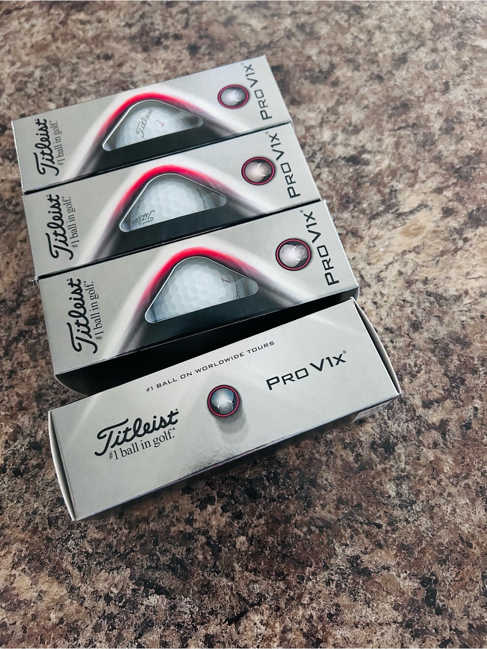 New Pro V1x Golf Balls - White with Black & Pink Accents (4- Pack) - Picture 2 of 3